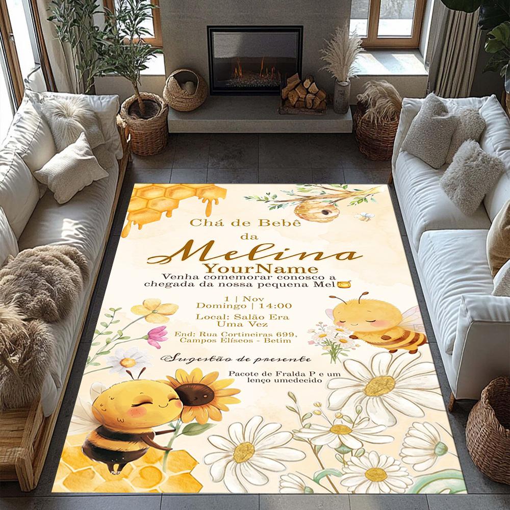 Biene Maja Personalized Name Carpet Design for Decorate room Outdoor Dormitory Dining Room Antislip Carpet Decorate Offices Perfect Gift for Women/Men