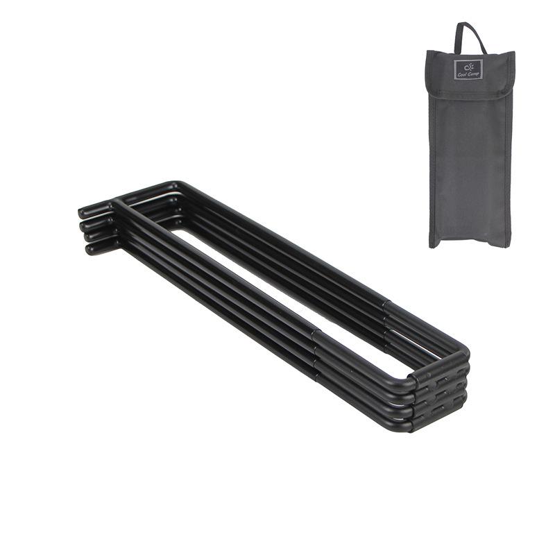 Multifunctional Camping Foldable Metal Stand Cooler Box Stand Ice Box Stand Iron Storage Box Bracket Outdoor Storage Box Shelves