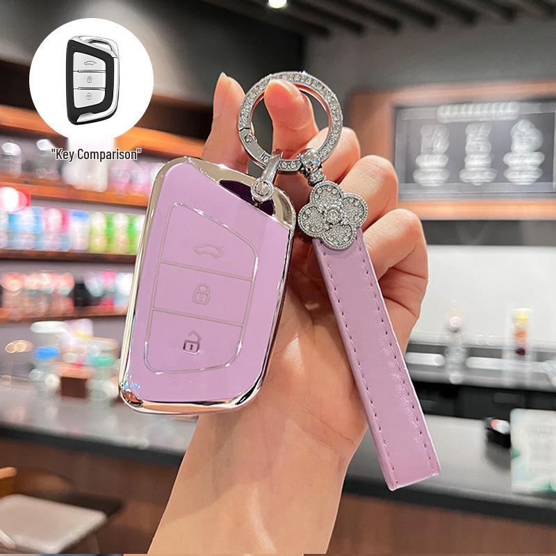 JAC Car Key Cover for Jiayue A5, X4, X7, iC5, iEVS4/7S/T8, Ruifeng S4/S7/M6.