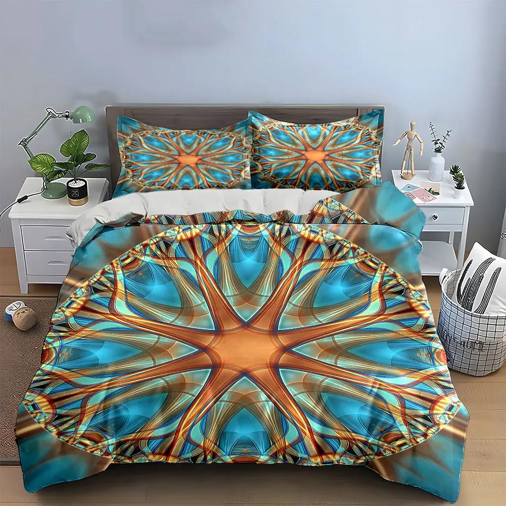 Decorative Abstract Art Set Soft Comfortable Duvet Cover Bedding Set Included 1*Duvet Cover & 2*Pillowcases Gift