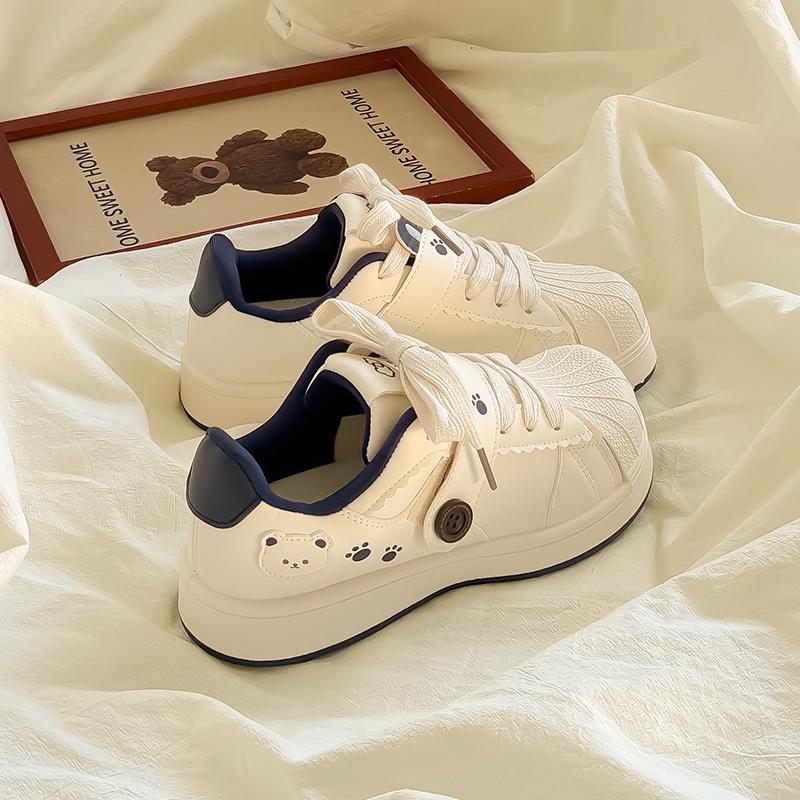 Fashion All-Match Shoes Woman 2025 Autumn Casual Female Sneakers Clogs Platform New Fall Small Creepers Leisure Small White Shoes Clogs