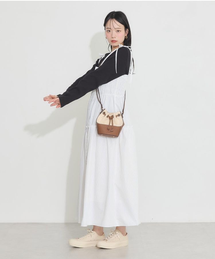 Music Casual Gathered Tiered White [Earth & Ecology] Dress, Camidore, Women's,