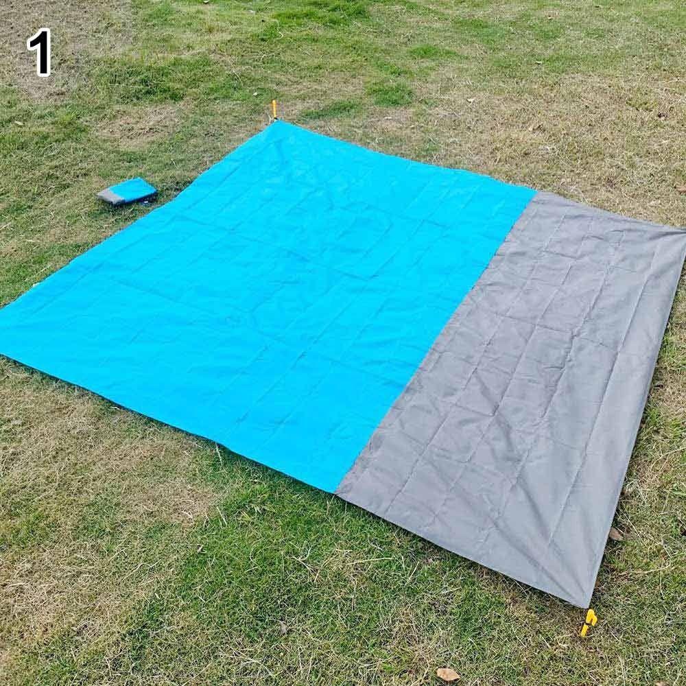 

with Sack Picnic Mat Polyester Waterproof Tent High Quality Beach Tarp Camping Hiking 1
