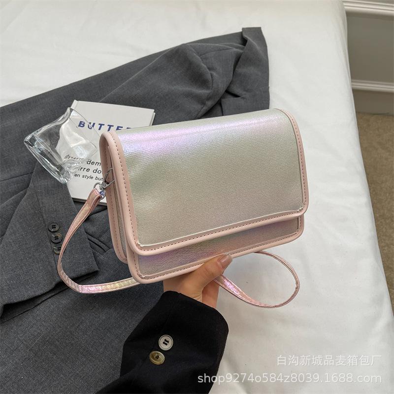 This year's popular fashion colorful small bag women's bag 2025 new trendy explosion shoulder crossbody small square bag