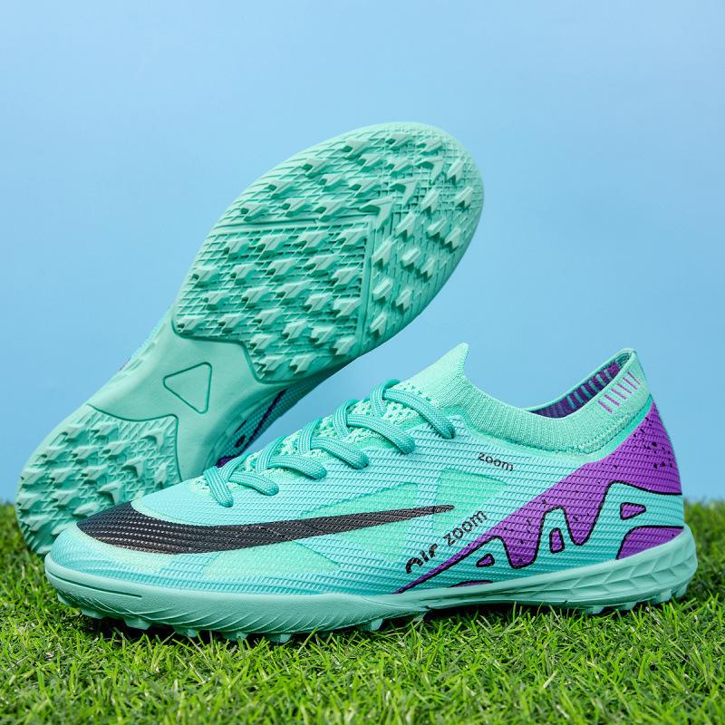 New Low-top Men's and Women's Football Shoes Long Nails TF Broken Nails Competition Training Shoes Men's and Women's Adult Sports Football Shoes