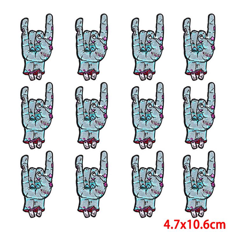 10 Pcs/lot Wholesale Embroidery Patch Iron On Patches For Clothing Patches On Clothes Jackets Decor Applique Sew Supplies