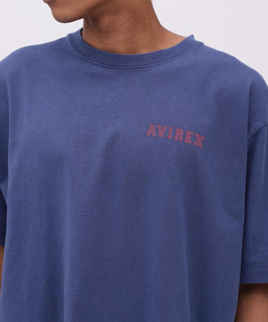 Avirex MLB Tokyo Series Cubs T-Shirt, Men's, Short Sleeve, Size XL (120), Navy, 783-5134059