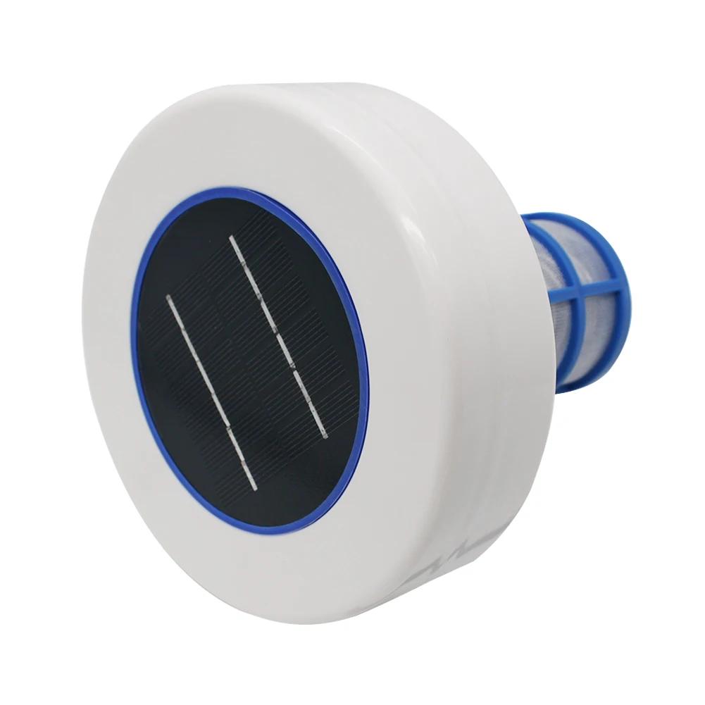 Purificador ionizador de piscina movido a energia solar, purificador de algas de íons de cobre e prata, matador de limpeza, piscinas ao ar livre, purificador de água de banheira