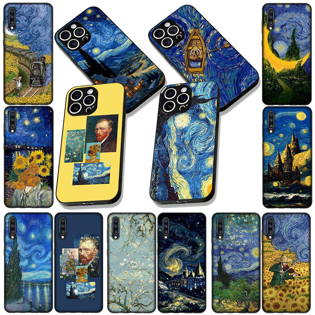 Soft Cover for Xiaomi Redmi 15 9A 9C NFC 7A 9T Note 9 8 7 8T 15c A5 4G 5G Coque Phone Case Starry Night Van Gogh Painting