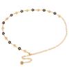 European and American Rose Flowers Women's Decorative Waist Chain Metal Elegant Light Luxury Versatile Skirt Accessories Chain