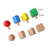 Montessori Sorting Games Sensory Toy Stacking Toys Shape Matching Nut for Age 1 2 3 4