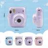 Kinokoo Cheki Fujifilm Cheki instax mini 11 Hülle mini11 Kameratasche Hartschalenkoffer PC-Abdeckung mit Schultergurt Glänzende Transparente Hülle, (lila)