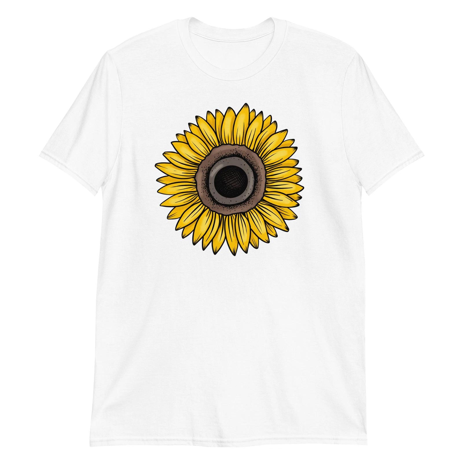Sunflower Unisex T-Shirt, love nature flower sun garden forest plants color S