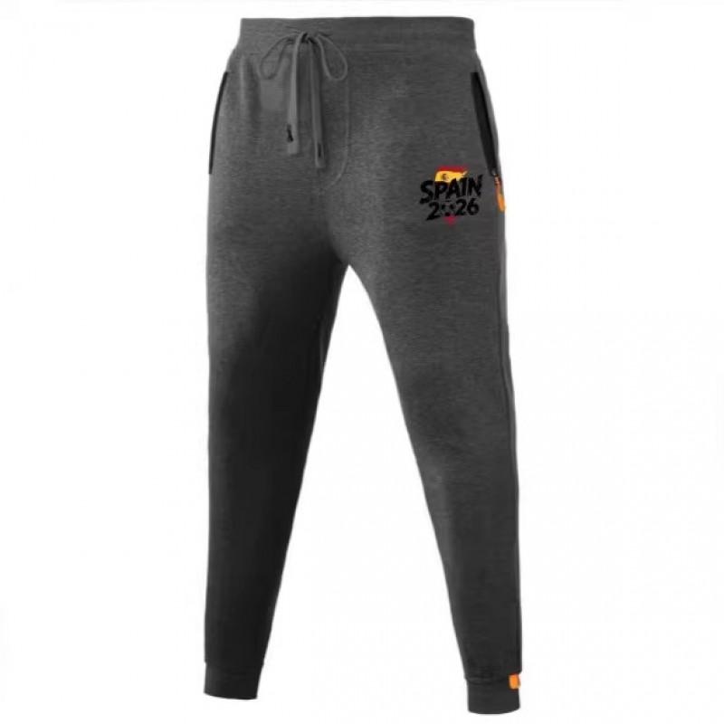 2026 Mens Casual Pants Loose Fit Sports Zip Trousers American Style Versatile Joggers