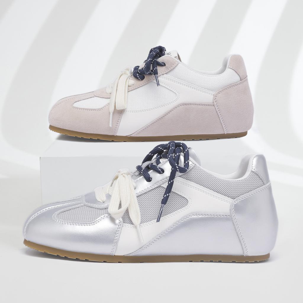 Korean German training shoes women's versatile color matching 5cm inner height-increasing shoes casual breathable sports shoes casual shoes women's