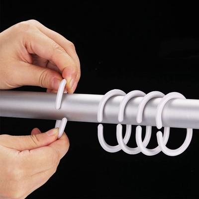 Room Bathroom Bathroom Accessories Replacement Curtain Rings Curtain Hook Loop Clip Hooks Rings