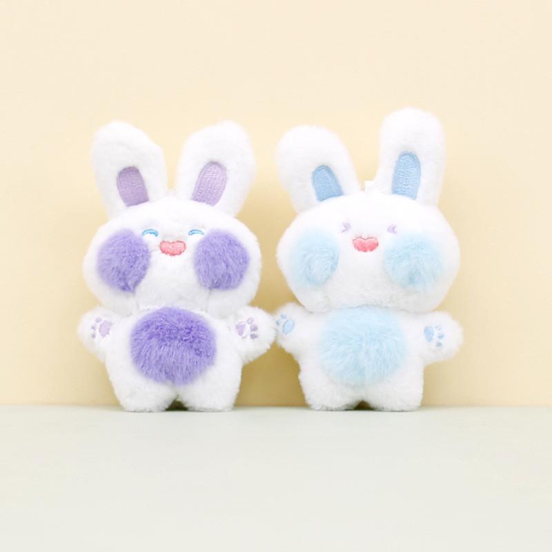 Adorable Plush Bunny Keychain Cute Stuffed Rabbit Bag Charm Soft Toy 12cm
