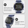 NAVIFORCE Original Men Digital Watch LCD Display Date Calendar Chronograph Alarm Silicone Strap Night Pattern Waterproof Men Watch NF7134