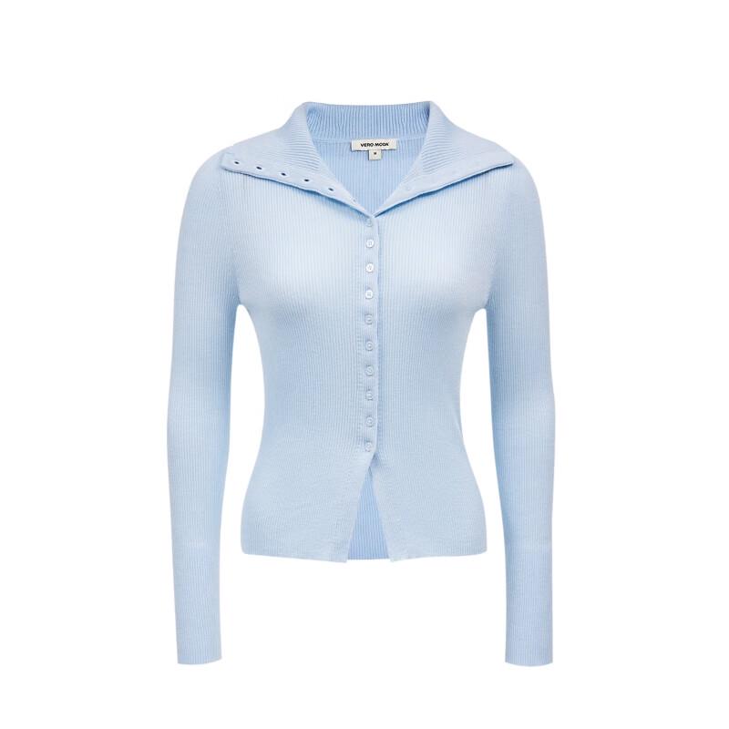 VEROMODA Women's Lapel Button-Front Knit Top