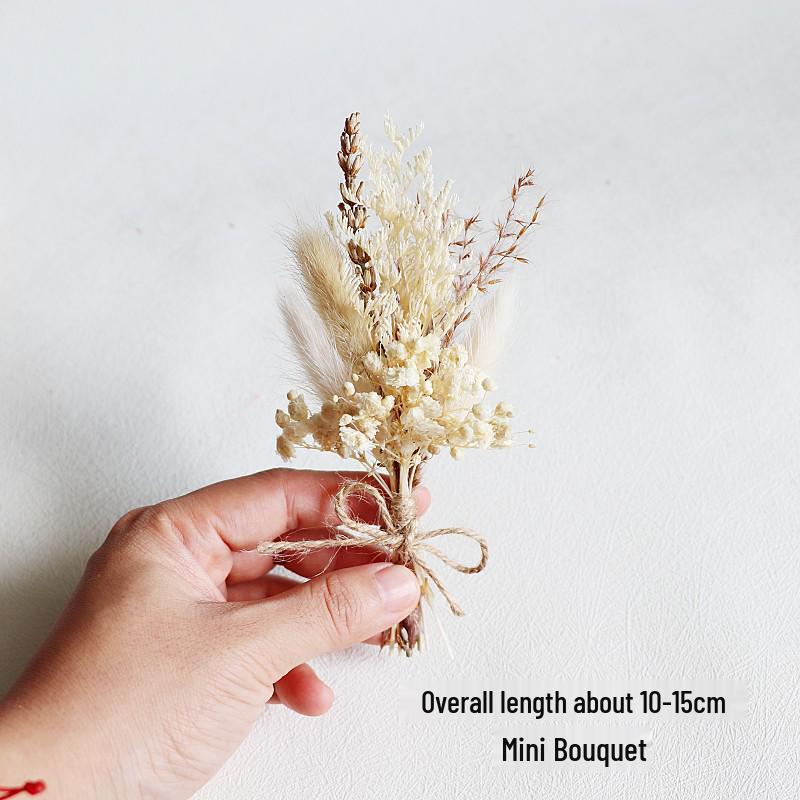 Mini Dried Flower Bouquet: Natural Air-Preserved Flowers Gift Box for DIY Decor and Handmade Ornaments.