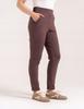 Women' Viscose Cigarette Pants with Tapered Legs Elegant Moraj Brown