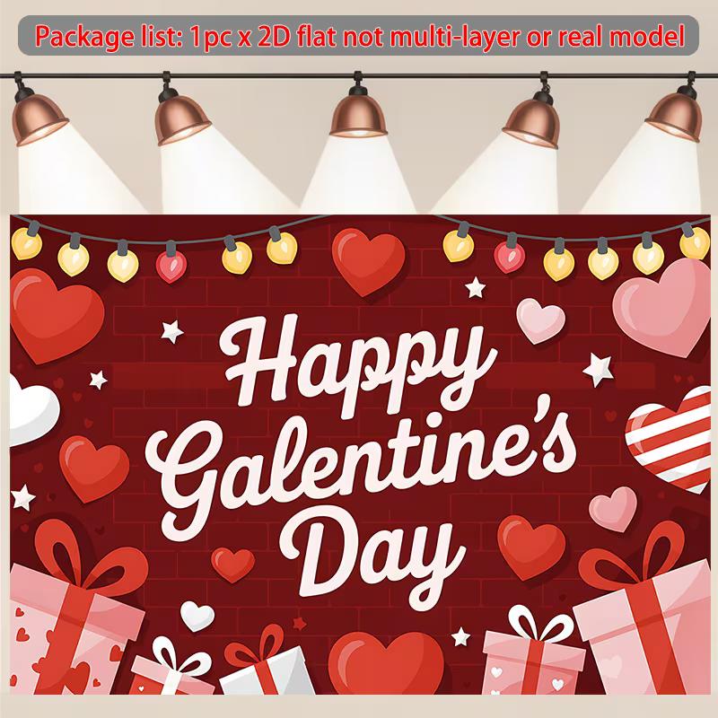 2D Galentine s Day Party Backdrop, Red Hearts Theme for Girls  Night, Photoshoot & Party Decor 47.2x31.5inch/120*80cm
