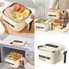 Square Noodles Container with Drain Holes Dishwasher Safe Stainless Ramen Bowl Kitchen Dining Accessory