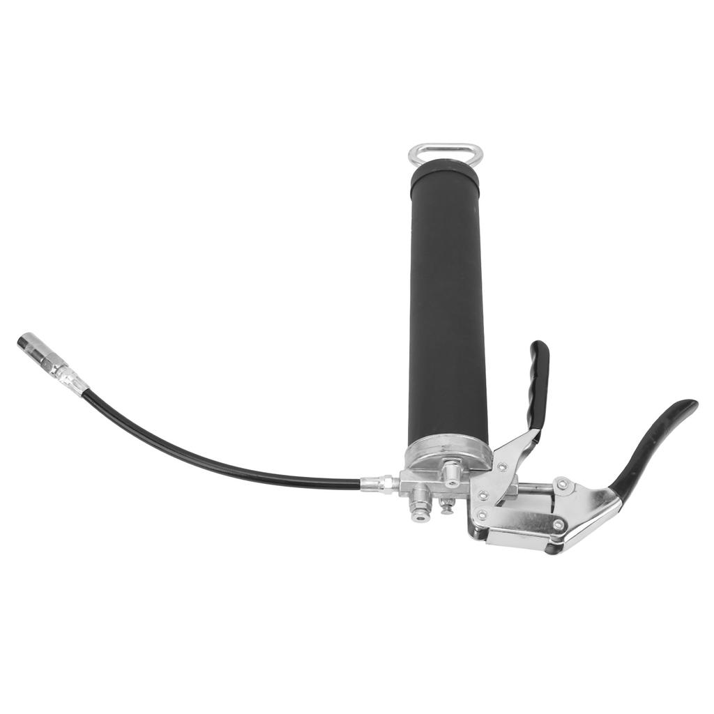 Hochleistungs-Pistolengriff-Fettpresse mit 12-Zoll-Schlauch 3000 bis 6000 PSI 14 oz Füllung Fettkupplungswerkzeug