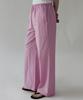 Keullaepeu Soft Embroidered Elastic Waist Pants _Pink