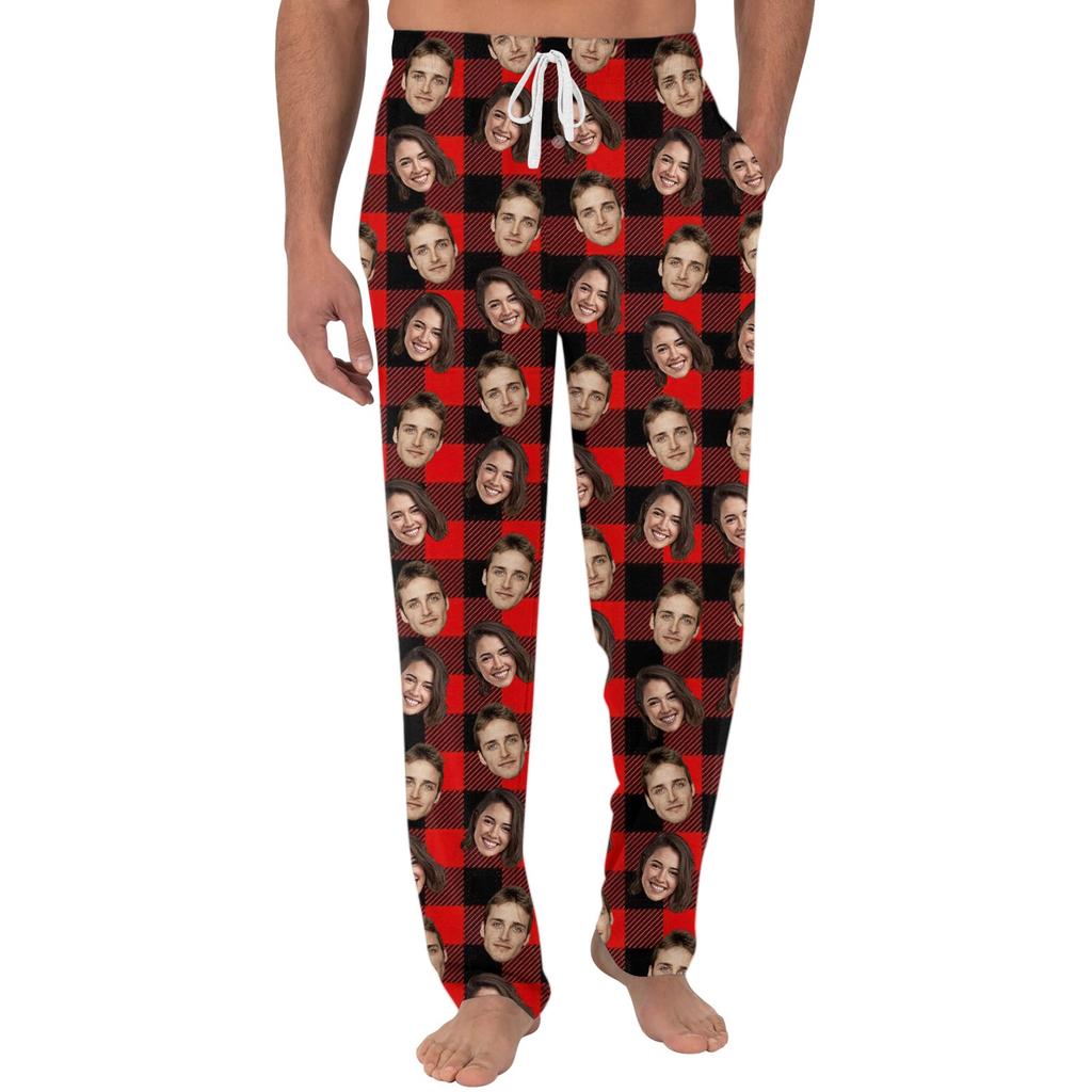 Men's Casual Pants with Pockets for Home Sleeping and Lounging