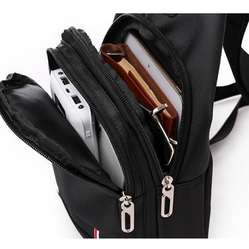 Pánská ležérní taška přes rameno Multifunkční vodotěsná crossbody taška Taška na mobilní telefon Outdoorová cestovní sportovní batoh Business taška přes hrudník