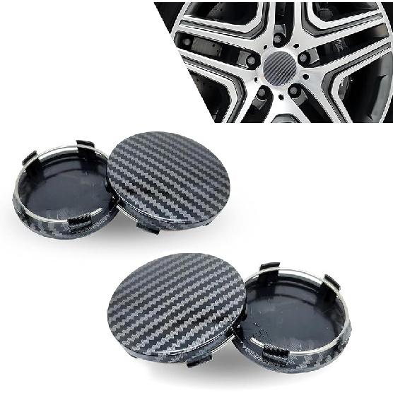 4 PCS Car Wheel Center Caps, 60MM/2.36In OD 56MM/2.2In ID, ABS Snap-in Vehicle Rim Hub Caps, Anti-Falling Rust-Proof Wheel Hub Decoration, Universal