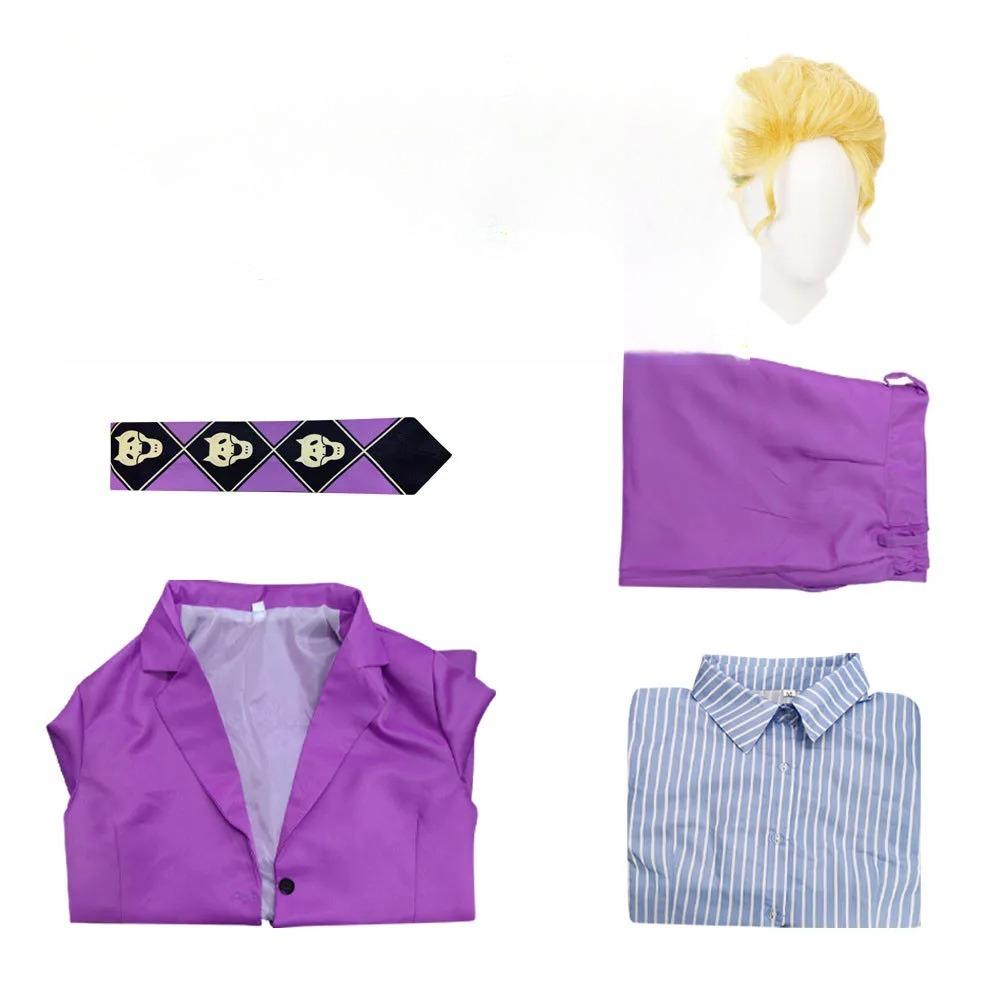 JOJO's Wonderful Adventure Cos Undead Diamond Kawashiri Yoshitaka Cosplay Costume
