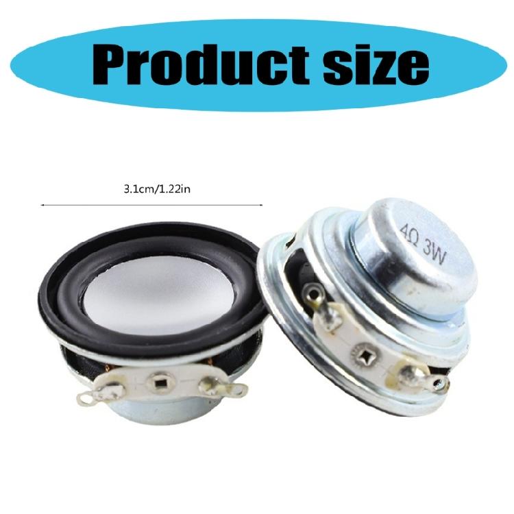 31mm 4Ohm 3W Magnetic Full Frequency Speakers Bluetooth-compatible Loudspeaker Box Connectors For Computer Theater