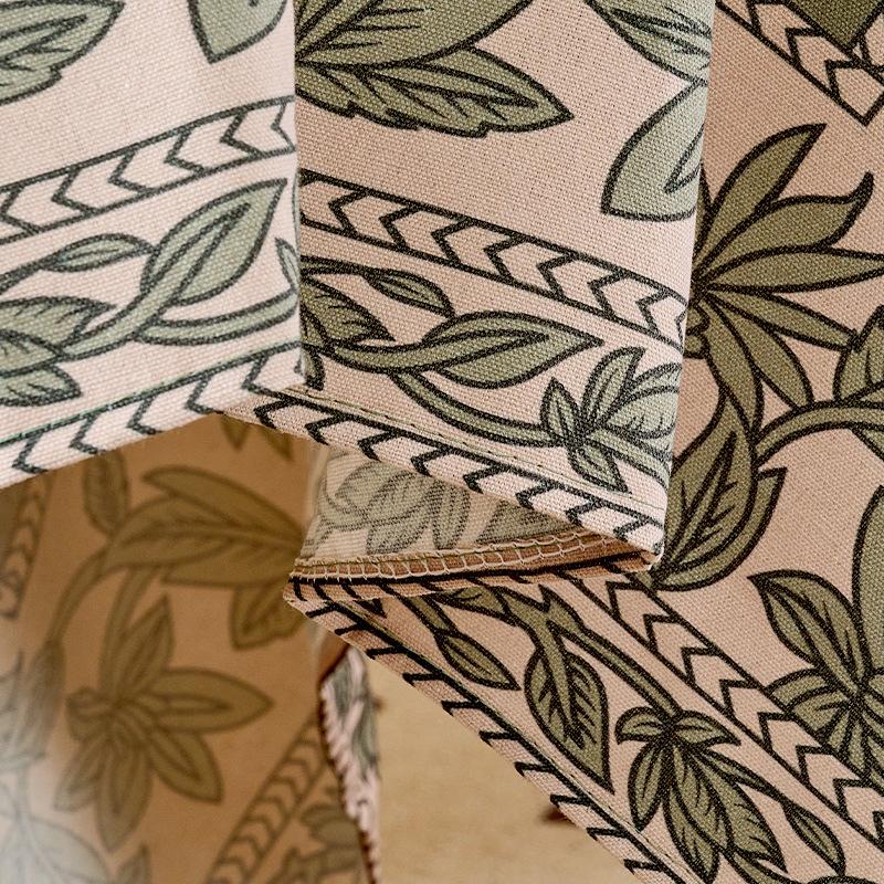 Vintage Floral Print Tablecloth Waterproof Stain Resistant Wrinkle Free Table Cover for Dining Kitchen Party Banquet Home Decor