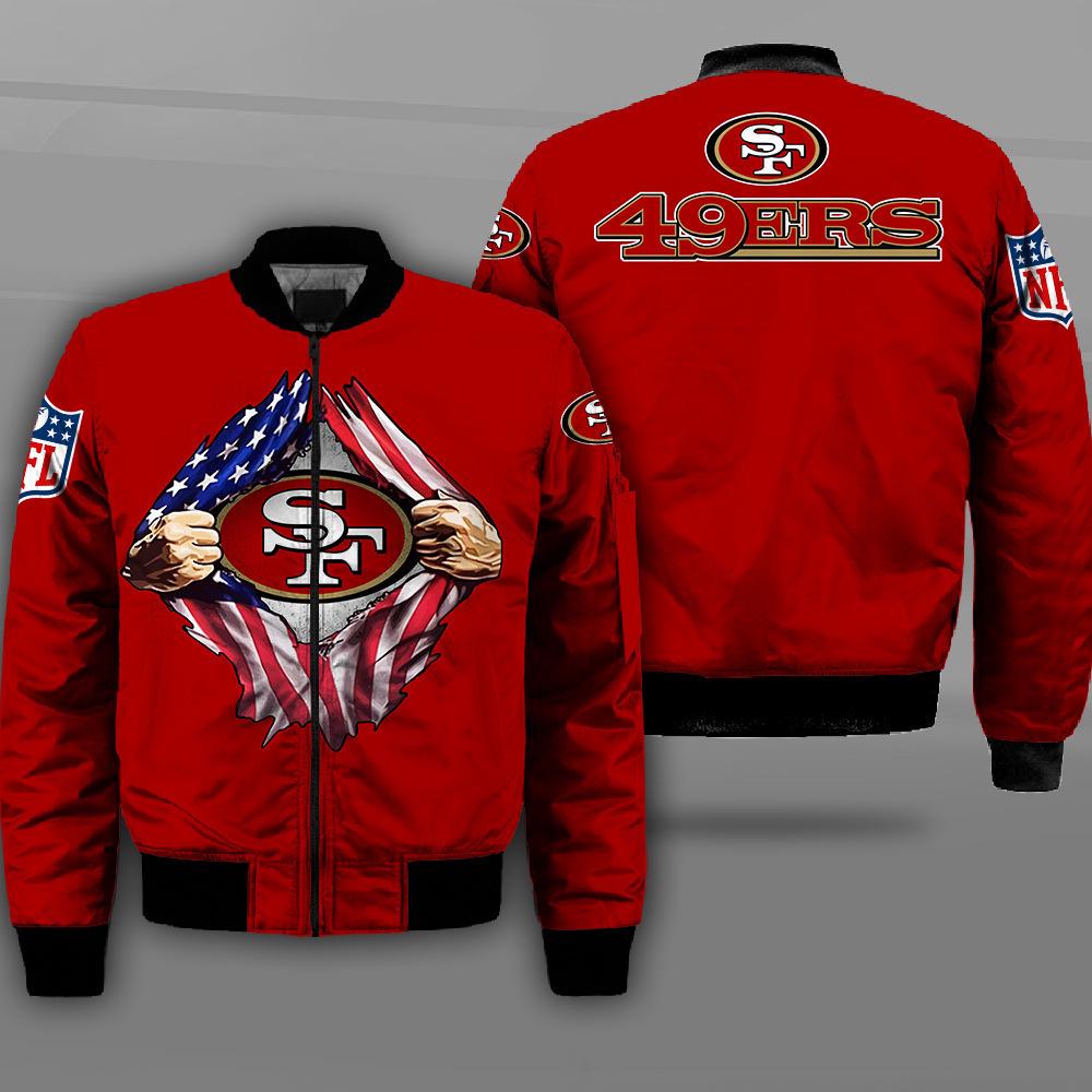 Veste de vol de football américain imprimée en 3D avec ajout de coton pour l'hiver