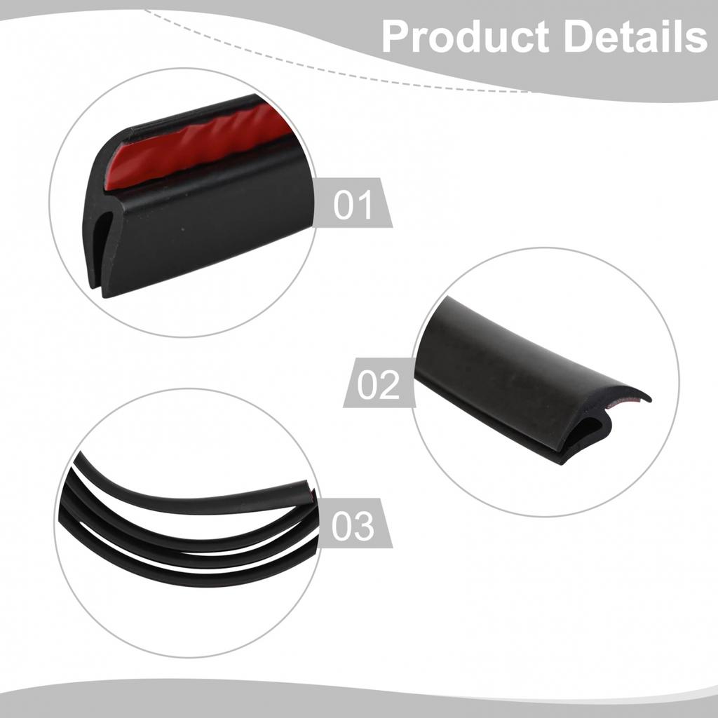 Parts Windshield Sealed Strips Replaces Rubber Seal