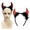 Verstellbare Teufelshörner Kopfbedeckung Bequeme Kopfbedeckung Einzigartige Kopfschmuck Kostümzubehör für Halloween-Veranstaltung