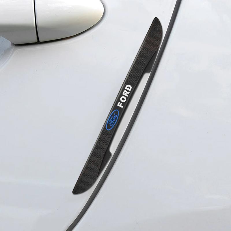 4pcs Car Door Edge Protector Stickers Anti Collision Guards Strip For Ford Fiesta Kuga Mondeo Mustang S-MAX C Max Ranger mk4 mk5