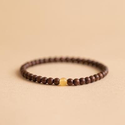 Bracciale in Sandalo Naturale di Alta Qualità Per Donne Ragazze Retro Squisito Bracciale di Perline Accessori Gioielli Regali