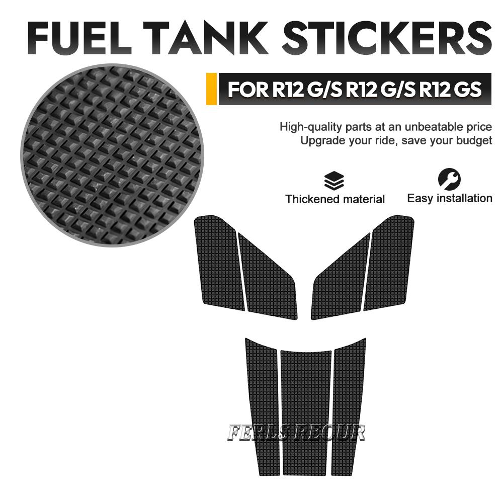 For BMW R12G/SR12G/SR12GS 2025 2026 Fuel Tank Side Protection Stickers Anti-slip and Scratch-resistant Silicone Fuel Tank Pad