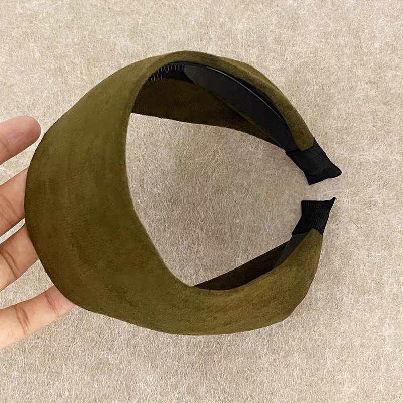 Red headband for women, wide-brimmed, hair-pressing, face-washing headband, high-end, stylish, fashionable headwear, hairpin headband