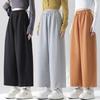 Spring Fashion Maternity Wide-Leg Cropped Pants