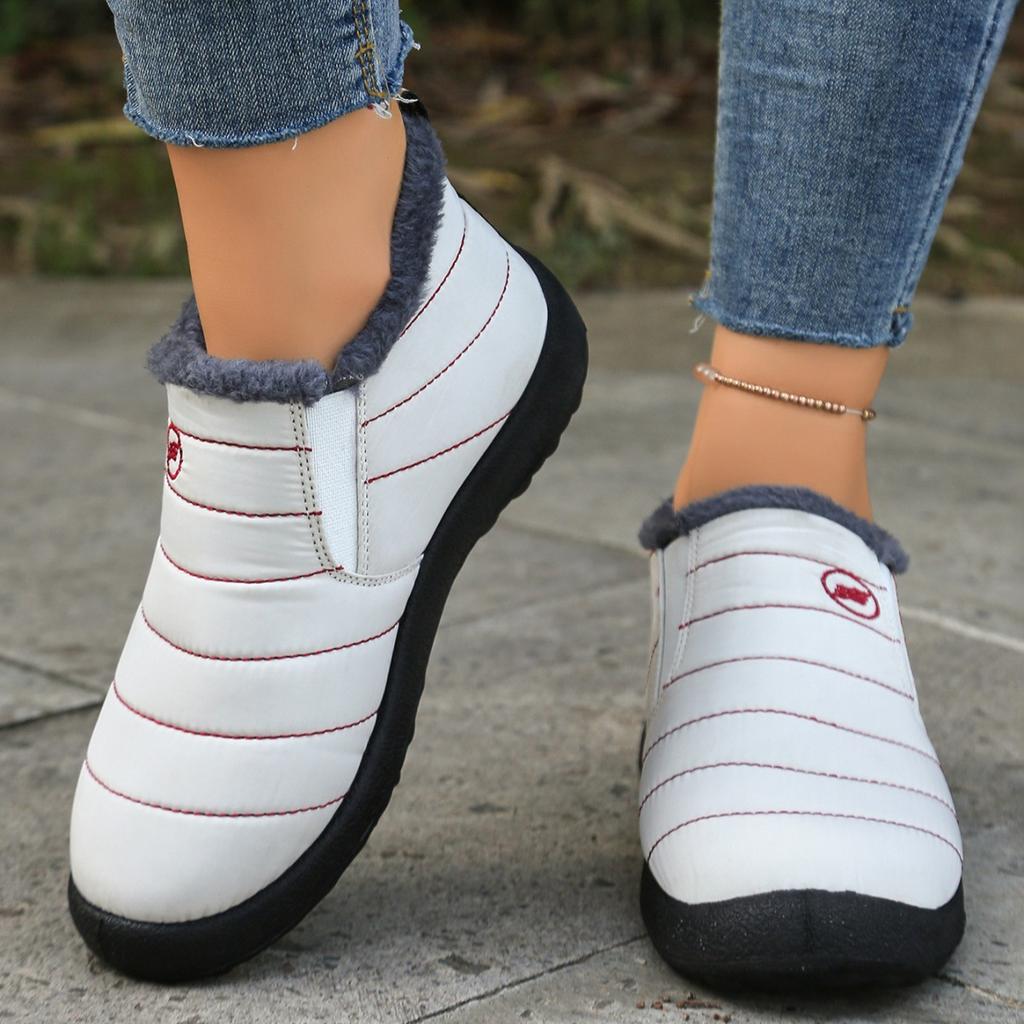 2025 new large size cotton boots piled and thickened old Beijing snow boots warm casual shoes