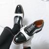 Men's Large Size Retro Brogue Leather Shoes - Autumn British Style