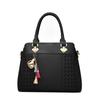 The New Solid Color Embroidered Shoulder Bag Simple and Retro Handbag Trendy Luxury Multi-port Crossbody Bag