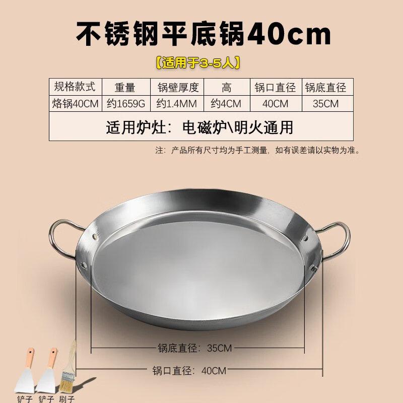 Lilang Stainless Steel BBQ Frying Pan Set