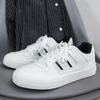 Men's Shoes Tide 2025 Summer Breathable Canvas Shoes Men's Moral Training Versatile White Shoes Casual Board Shoes Men