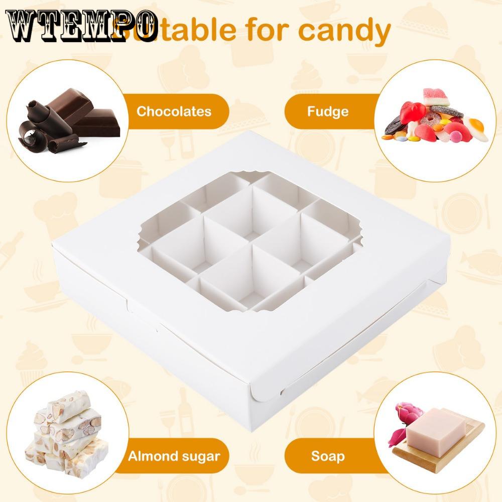 15pcs Gift Packing Box with Window Gift Boxes with 16-Compartments Divider and Quick Assemble Feature Display Case for Jewelry Storage Presentation