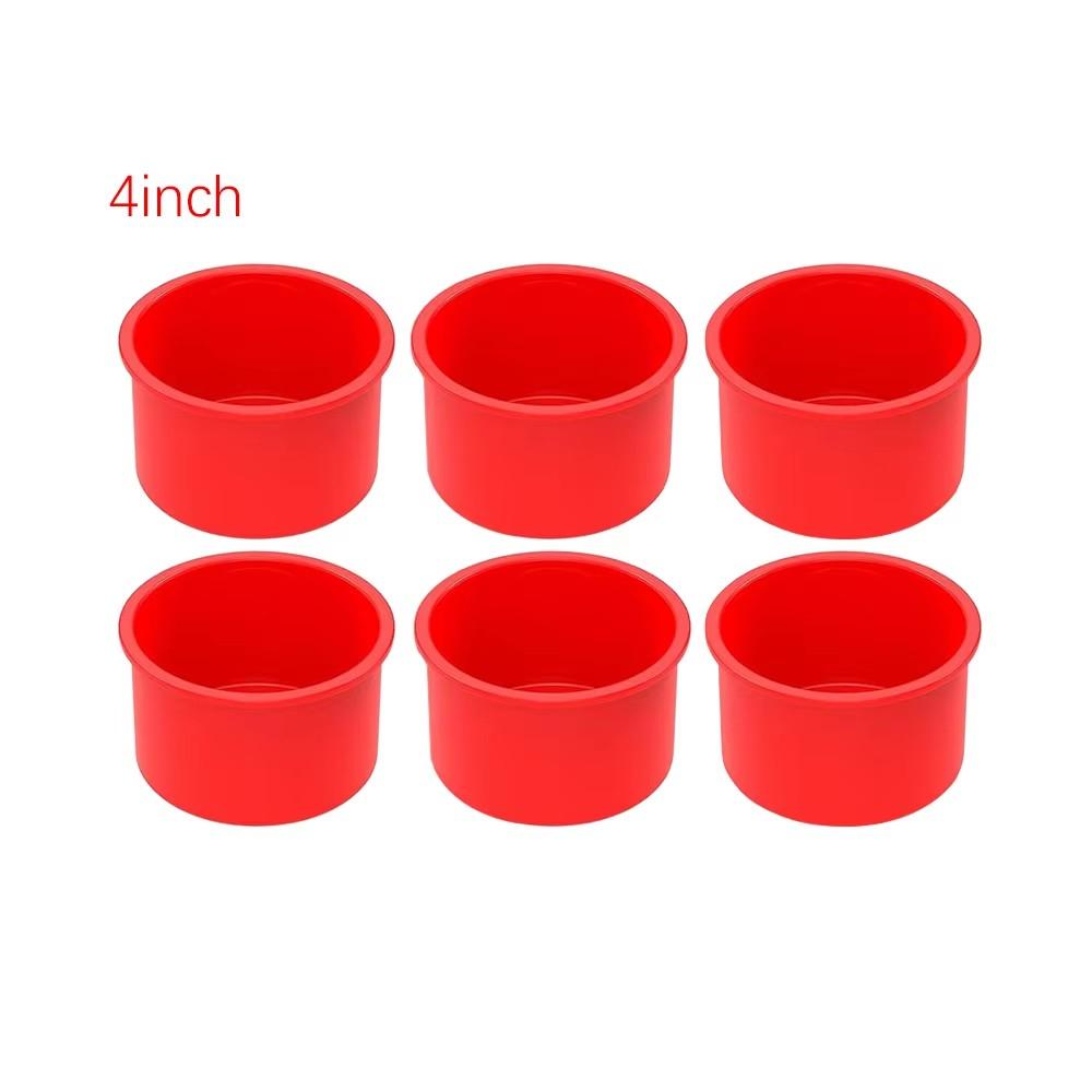 4/6/8inch Silicone Cake Mold Tray Pans Round Baking Mold Kitchen Silicone Nonstick Baking Pans Reusable Cake Pans Bakingt Tools